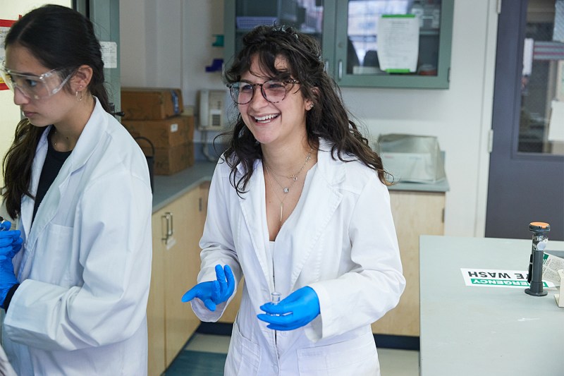 Students in the lab at Marymount Manhattan College.