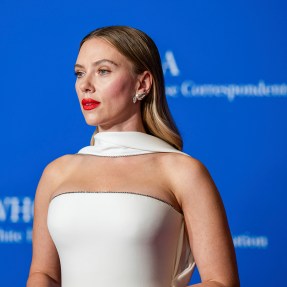 Scarlett Johansson at the White House Correspondents Dinner.