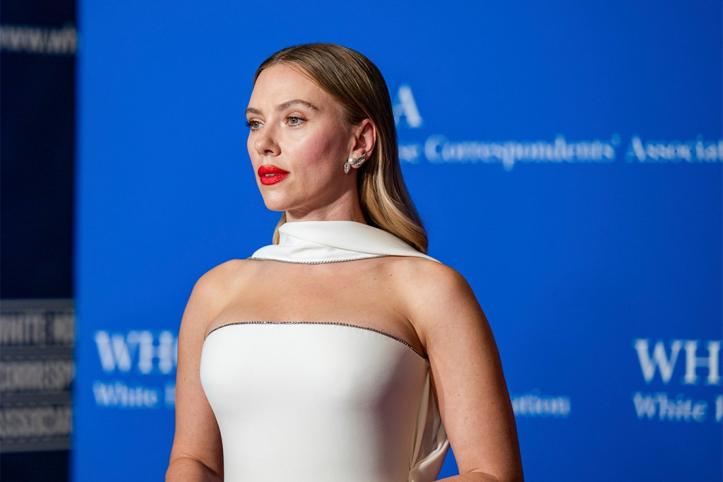 Scarlett Johansson at the White House Correspondents Dinner.