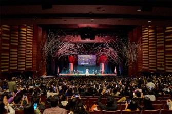 Inside the venue at Northeastern's 2024 Toronto convocation.