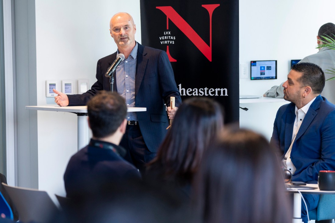 Steve Eccles, Regional Dean and CEO of the Vancouver campus speaks at Reconciliation in Canada and the U.S.