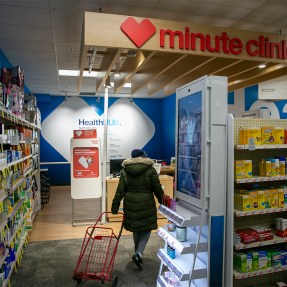 The interior of a CVS MinuteClinic.