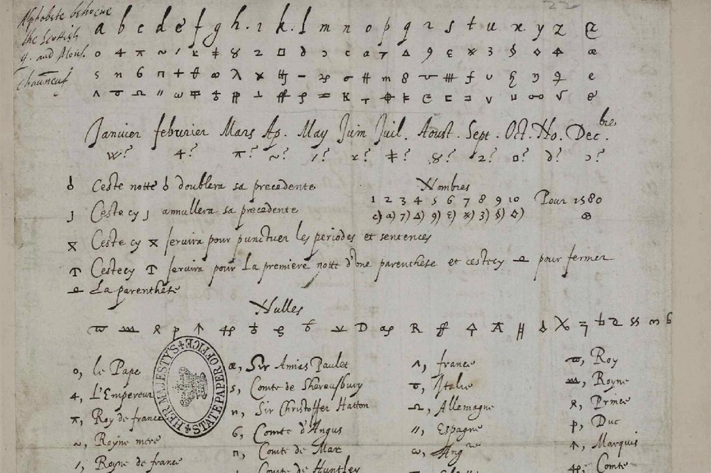 A cipher from Mary Queen of Scots.