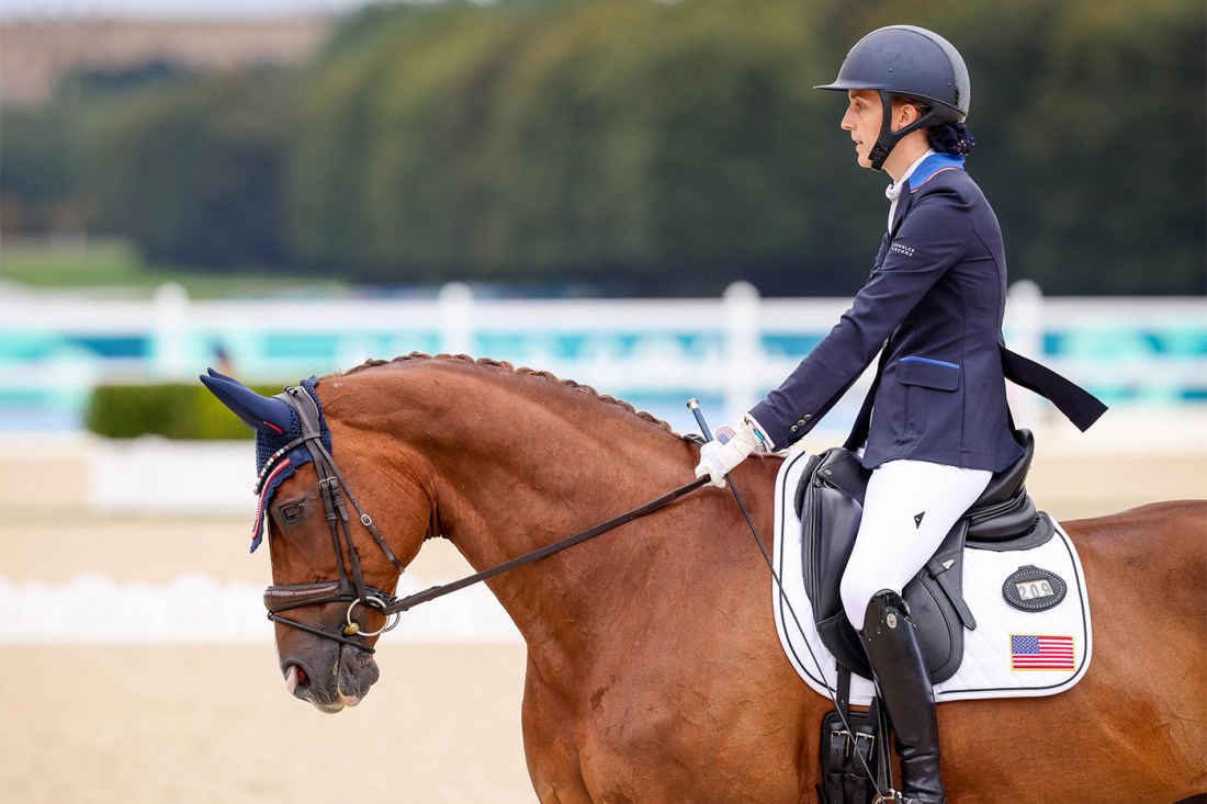 Fiona Howard riding her horse.