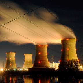 Three Mile Island nuclear station in 2011 generating electric power.