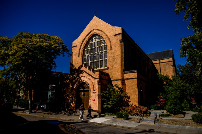 The exterior of the Fenway Center.