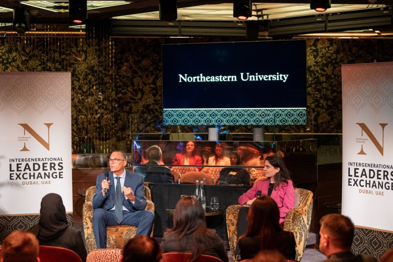 Panelists sitting on stage at the Intergenerational Leaders Exchange.