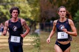 Benjamin Godish running (left) and Abigail Hassman running (right).