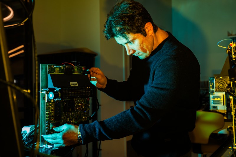 Francesco Restuccia working in his lab.