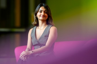 Portrait of Naomi Rajput.