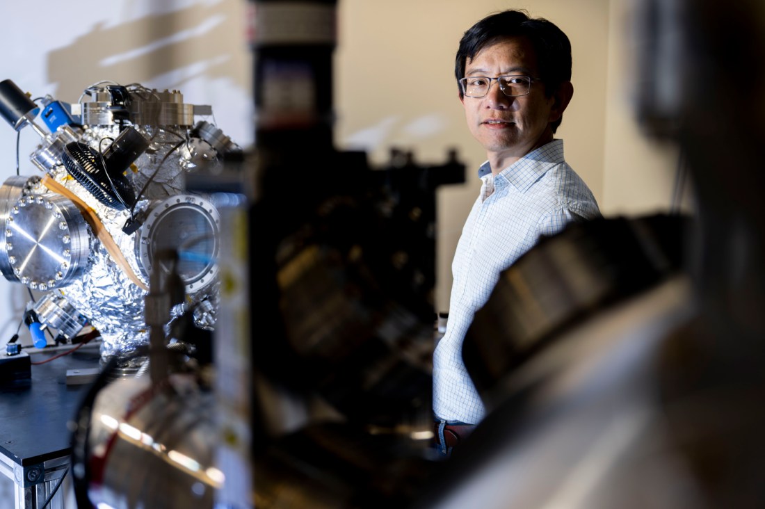 Kin Chung Fong in the lab.