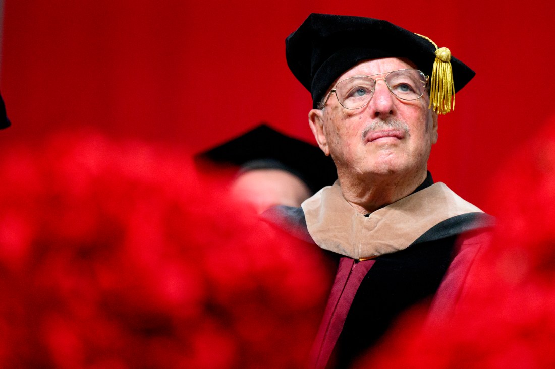 Frederick Brodsky attends Northeastern’s D’Amore-McKim School of Business Commencement after receiving the Pioneer Award.