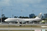 A large jet airplane stationary on the runway.