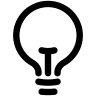 icon of a light bulb