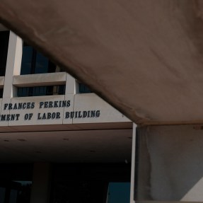 The Department of Labor building seen from the outside.