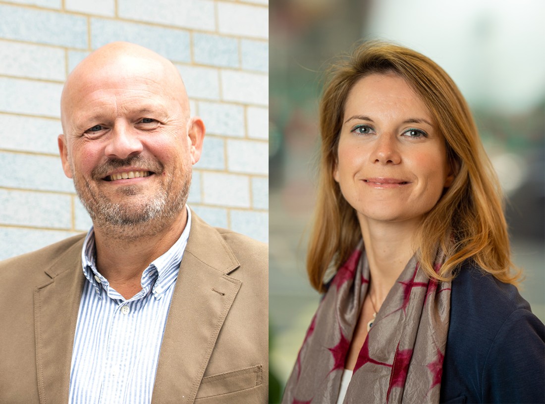 Two headshots: On the left, Frank Hartmann; right Marianna Griffini.